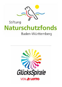Logos: Stiftung Naturschutzfonds BW & GlücksSpirale von LOTTO